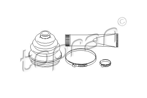 Комплект пилозахисний, приводний вал, Topran 202423