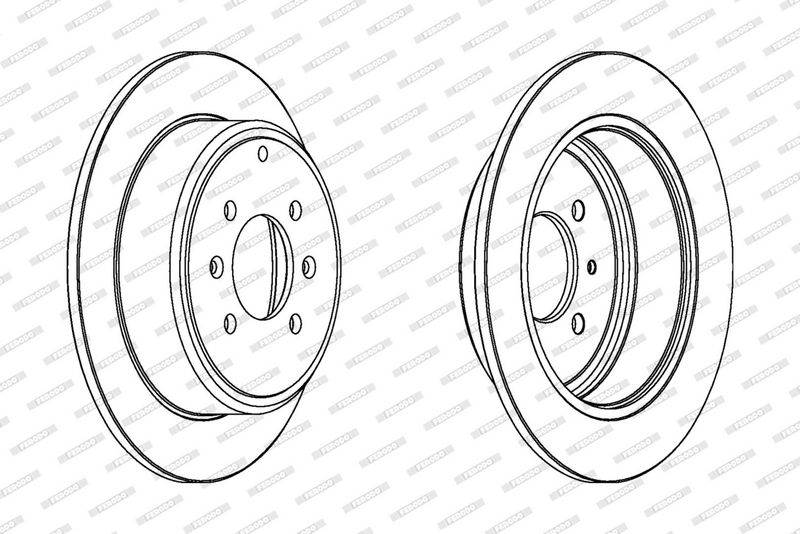 FERODO Disque de frein DDF869