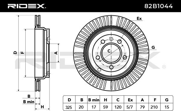 спирачен диск RIDEX