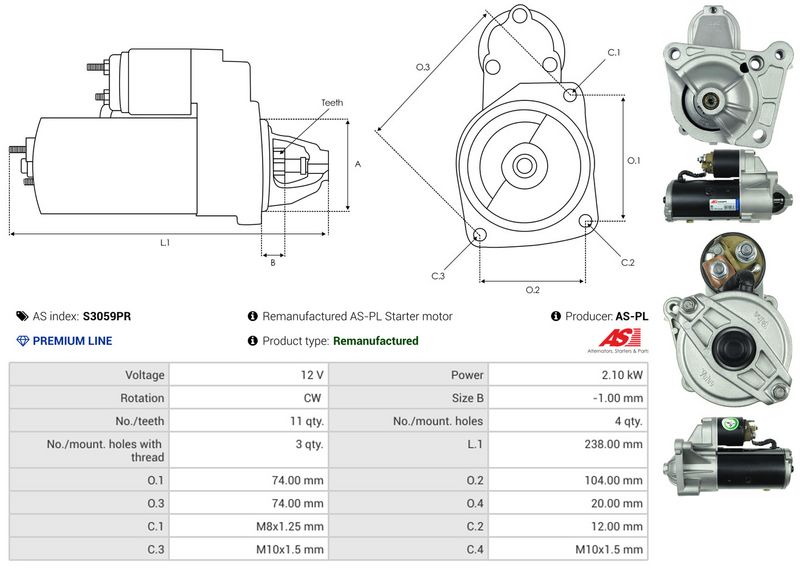 AS-PL S3059PR Starter