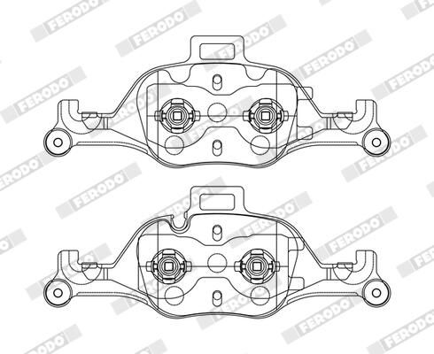 FERODO FDB5114 Brake Pad Set, disc brake