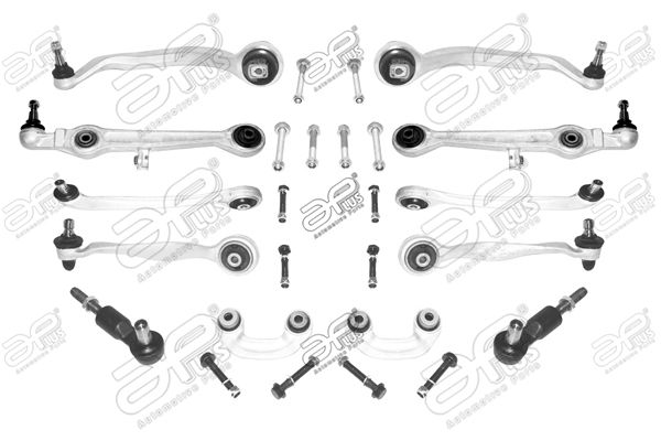 Ремонтний комплект, поперечний важіль підвіски, Audi A4 B5/6 01-> (конус 16mm) (APLUS), Applus 16175AP