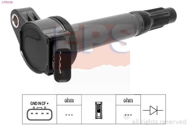 EPS TOYOTA Котушка запалювання Land Cruiser 100,120,Lexus ES,GS,LS,lS 2.5/4.6 05-