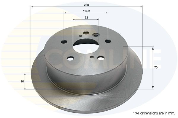 Гальмівний диск, Comline ADC01159