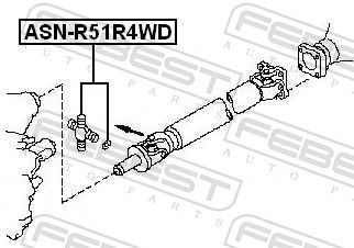 FEBEST ASN-R51R4WD Joint, propshaft