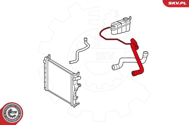 ESEN SKV 43SKV712 Radiator Hose