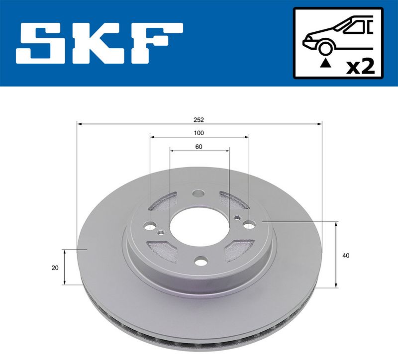 спирачен диск SKF