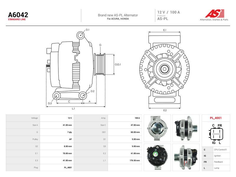 Generaator, AS-PL A6042