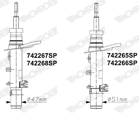 MONROE 742266SP Shock Absorber