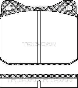 TRISCAN fékbetétkészlet, tárcsafék 8110 29788