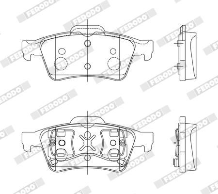 FERODO FDB1540 Brake Pad Set, disc brake