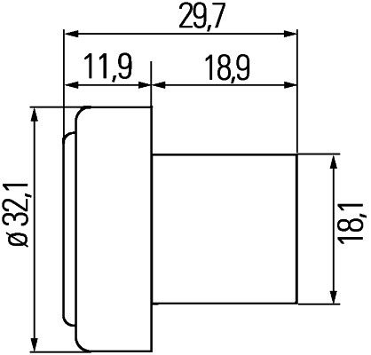 Obrysové světlo 2PF 340 825-057