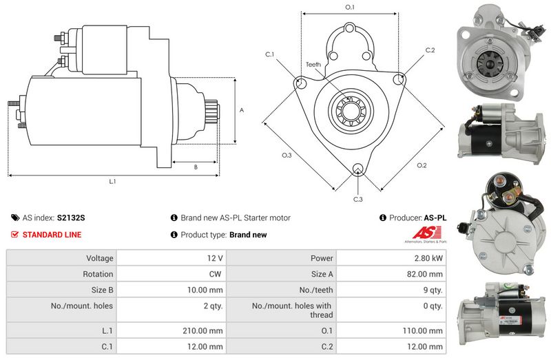 AS-PL S2132S Starteris