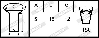 Ferodo Brake Lining Kit, drum brake K00622.0-F3526