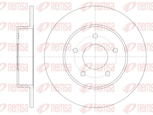 Гальмівний диск, Remsa 6820.00