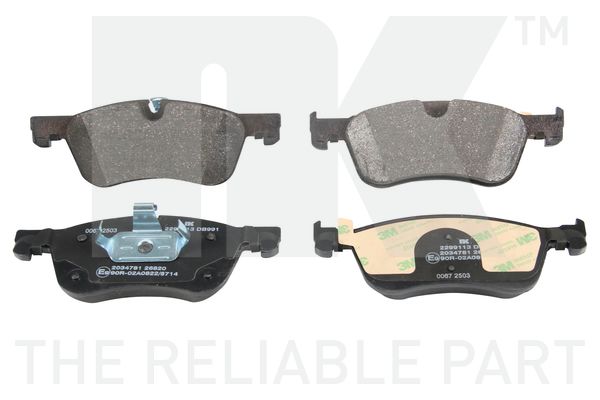 Bremseklodser - sæt til begge hjul