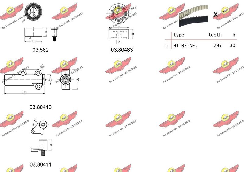 AUTOKIT 04.5266 Timing Belt Kit