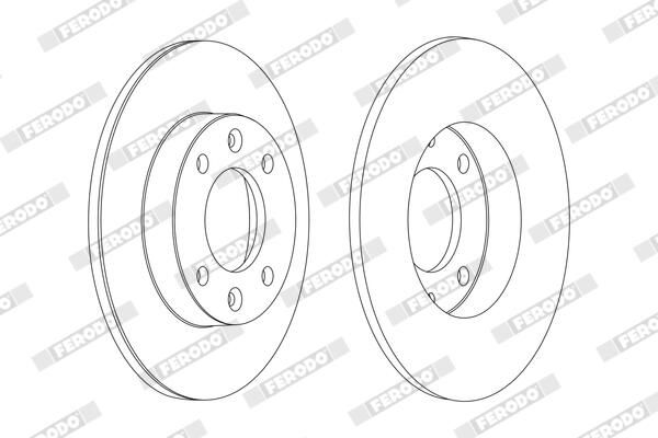 FERODO Disque de frein DDF1178
