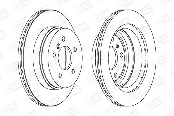 Диск тормозной задний (кратно 2) Bmw 1 Serie, 3 Serie X1 (562442CH) CHAMPION