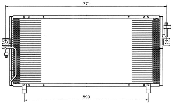 Радіатор кондиціонера NISSAN Primera P11 96-02 921109F515