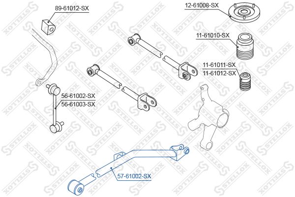STELLOX 57-61002-SX Control/Trailing Arm, wheel suspension