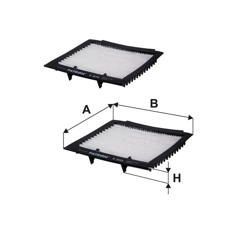 Cabinefilter past: HONDA CR-V I  LAND ROVER RANGE ROVER II 2.0-4.6 07.94-03.02