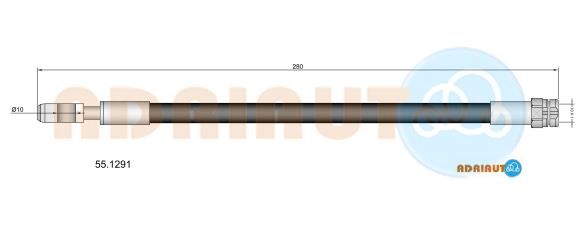 Гальмівний шланг, Adriauto 55.1291