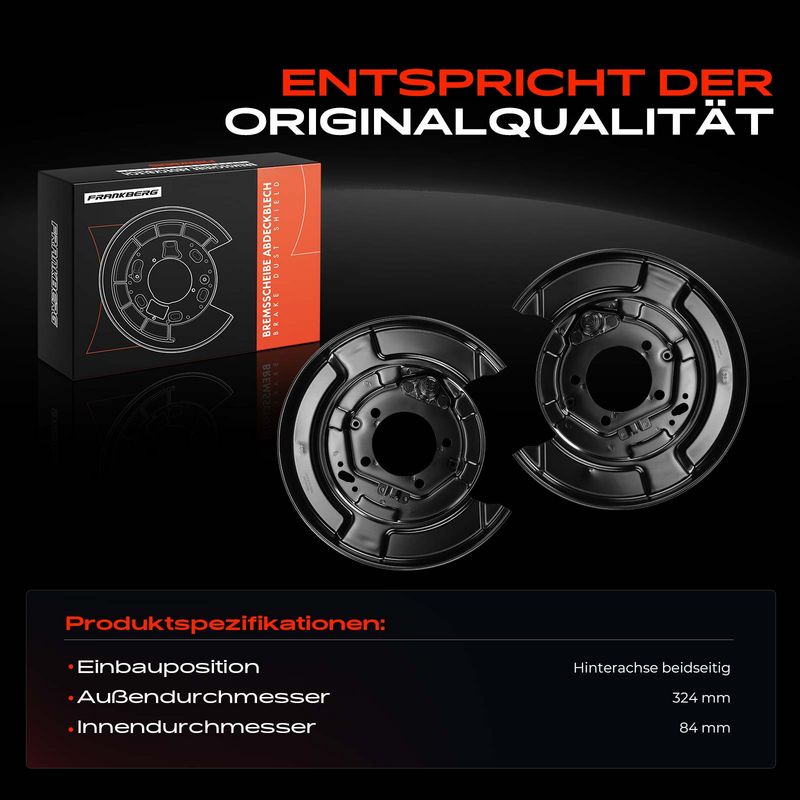 Frankberg 5481FB0029712 Splash Guard, brake disc