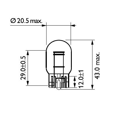 PHILIPS 12066CP Bulb, direction indicator