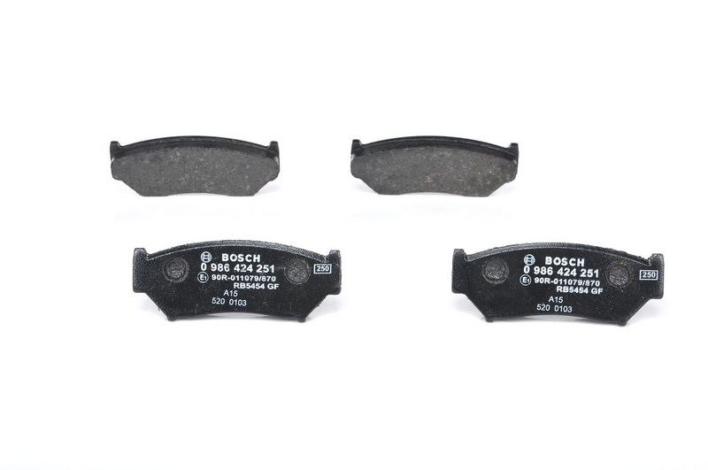 BOSCH 0 986 424 251 Stabdžių trinkelių rinkinys, diskinis stabdys
