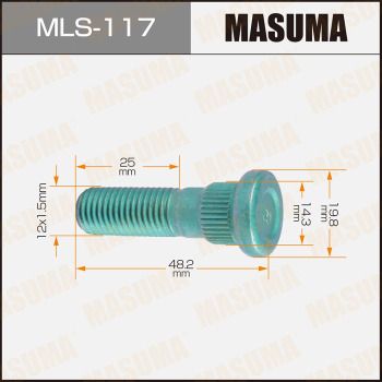 Колісний болт, Masuma MLS-117