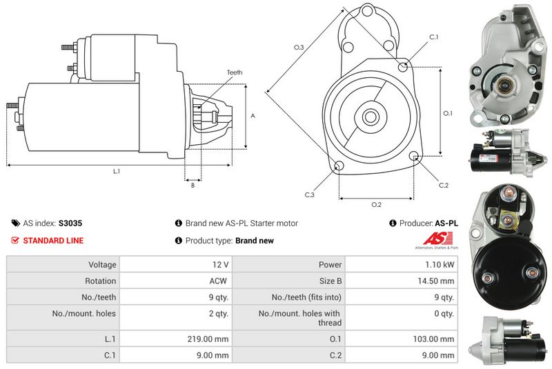 AS-PL S3035 Starter