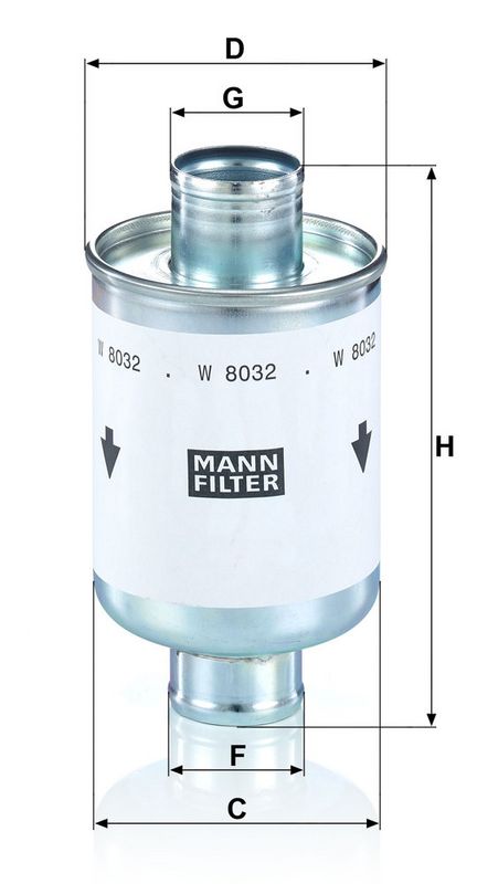 Oliefilter (geschroefd) past: DEUTZ FAHR 60 AF, 60 F, 60 V, 70 F, 70 V, 80 F, 80 V, 90 F, 90 V, 60 A, 67, 70 A, 77, 80 A, 87, 195, 200 MK2, 200 MK3, L 720  HUERLIMANN 6190 MASTER, 1200, 1350, 1500