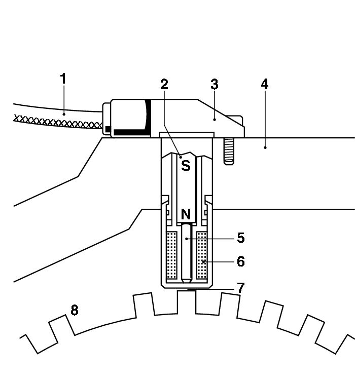 BOSCH 0 261 210 151 Sensor, crankshaft pulse