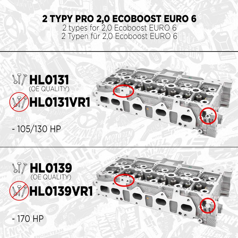 Product Image - Cilinderkop - HL0131 - ET ENGINETEAM