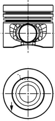 Поршень KOLBENSCHMIDT 40558600