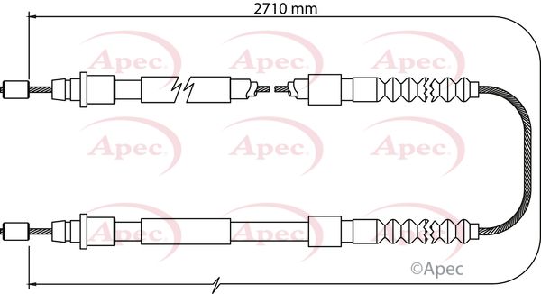 APEC Cable Pull, parking brake CAB1106