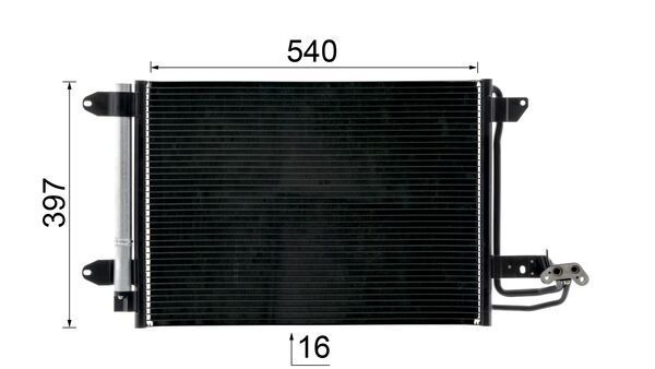 MAHLE AC 324 000S Condenser, air conditioning