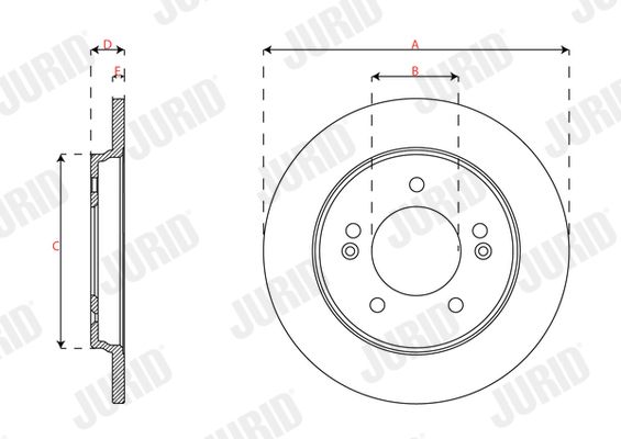 JURID 563592JC Brake Disc