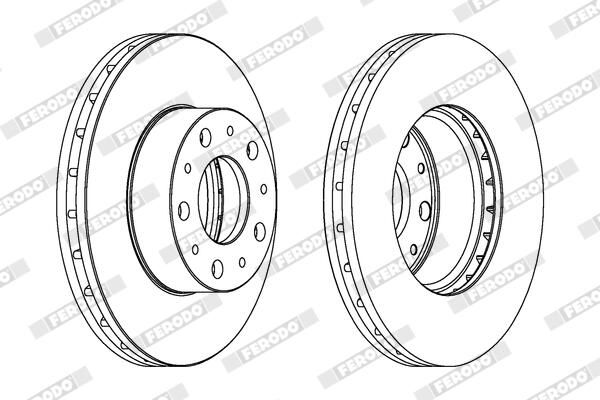 FERODO DDF1800C Brake Disc