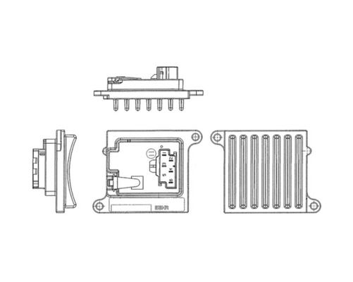 Product Image - Regelaar, interieurventilator - ABR36000P - MAHLE