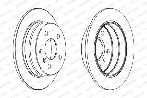 FERODO DDF1258C Brake Disc