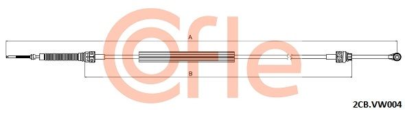 Тросовий привод, коробка передач, Cofle 92.2CB.VK004