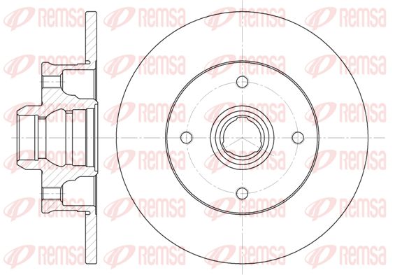 Гальмівний диск, Remsa 6024.00