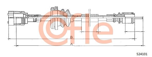 Трос привода спідометра, Cofle 92S24101