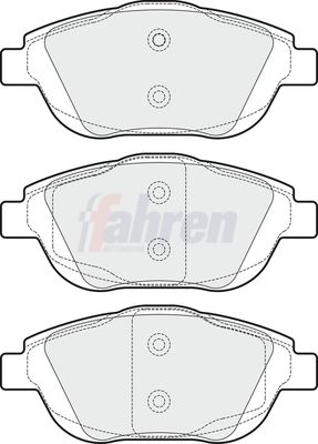 Fahren Brake Pad Set, disc brake FBP3256