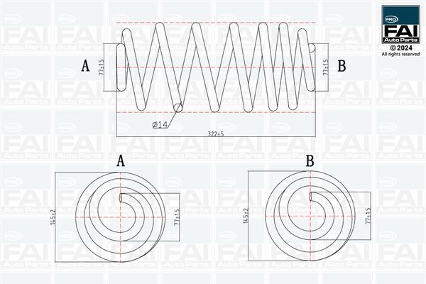 Ресора ходової частини, Fai Autoparts FPCS155