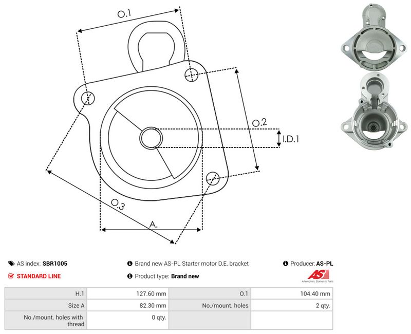 AS-PL SBR1005 Starter Lid, carburettor