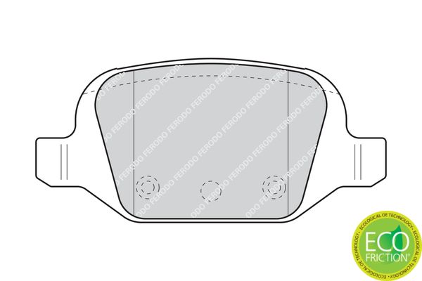 FERODO FDB1324 Brake Pad Set, disc brake