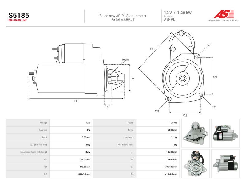 Starter, AS-PL S5185